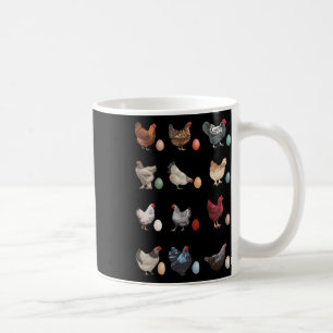Fun Chicken With Eggs Easter Day Chicken Trendy Cl Coffee Mug