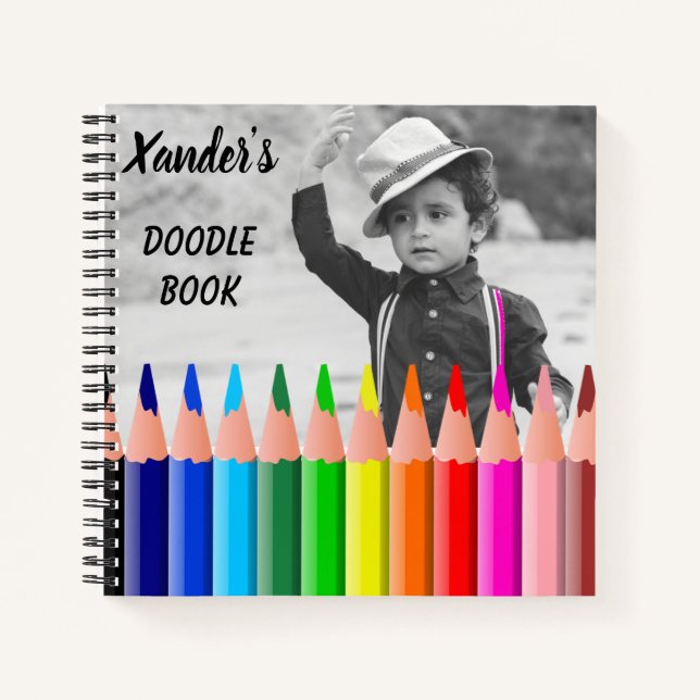 Fun Child's Personalised Spiral Notebook (Front)