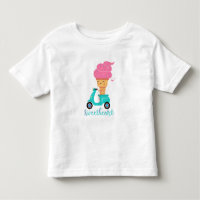 Fun Chill Summer Pink Ice Cream Scooter Sweetheart