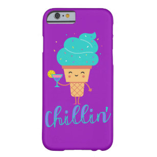Fun Chill Summer Teal Blue Ice Cream Chillin' Barely There iPhone 6 Case