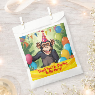 Fun Chimpanzee Kid's Wild Jungle Birthday Favour Bag