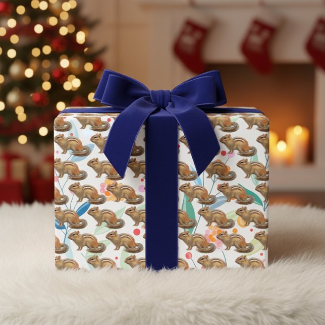 Fun Chipmunk Wrapping Paper Sheets  (Fun Chipmunk Wrapping Paper Sheets)