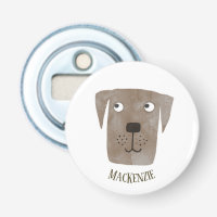 Fun Chocolate Labrador Retriever Dog Personalised