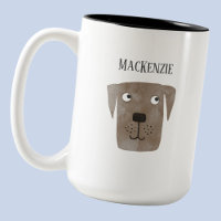 Fun Chocolate Labrador Retriever Dog Personalised