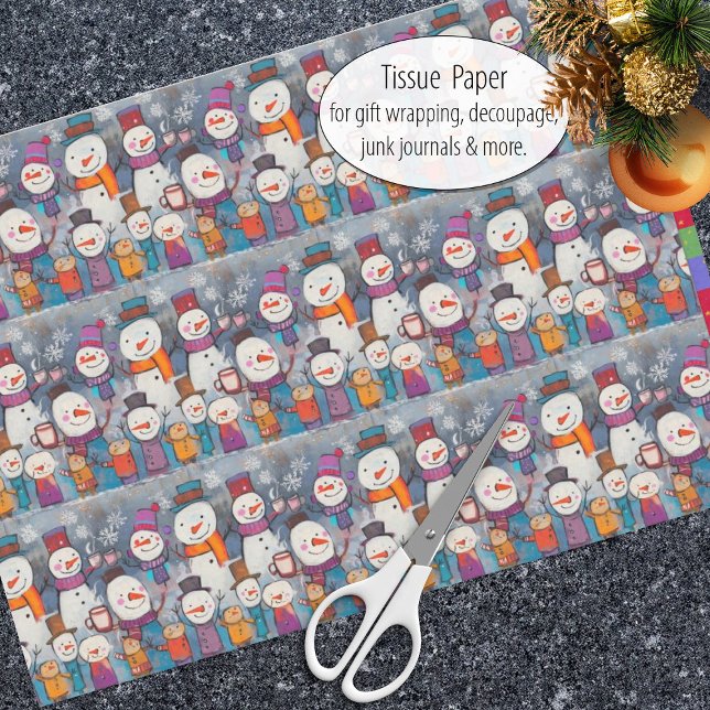 Fun Chorus of Snowmen Tissue Paper (Creator Uploaded)
