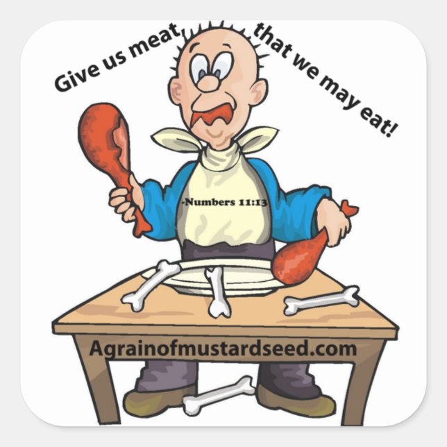 Fun Christian Square Sticker (Front)