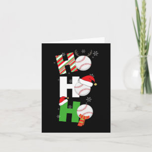 Fun Christmas Baseball Pyjamas Player Matching Tea Card