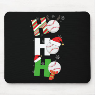 Fun Christmas Baseball Pyjamas Player Matching Tea Mouse Pad