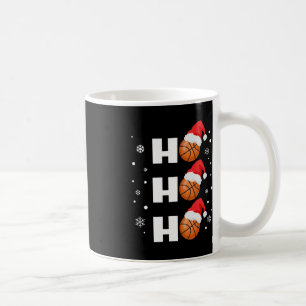 Fun Christmas Basketball Player Ho Ho Ho Sports Fa Coffee Mug
