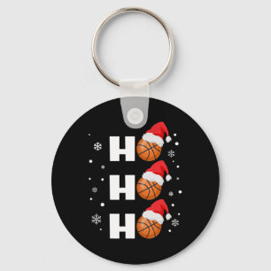 Fun Christmas Basketball Player Ho Ho Ho Sports Fa Key Ring