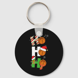 Fun Christmas Basketball Pyjamas Player Matching C Key Ring