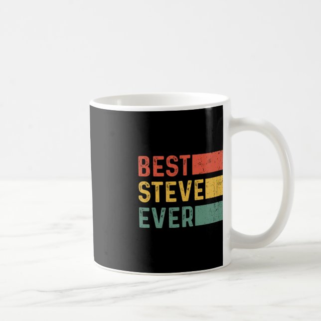 Fun Christmas Birthday Gift For Steve - Best Steve Coffee Mug (Right)