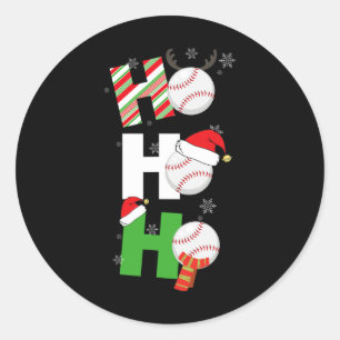 Fun Christmas Bysebyll Pyjamas Player Matching Tea Classic Round Sticker