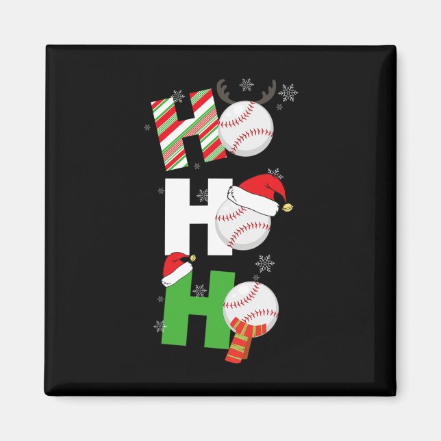 Fun Christmas Bysebyll Pyjamas Player Matching Tea Magnet (Front)