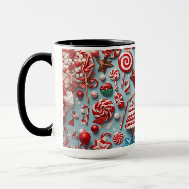 Fun Christmas Candy Mug (Left)