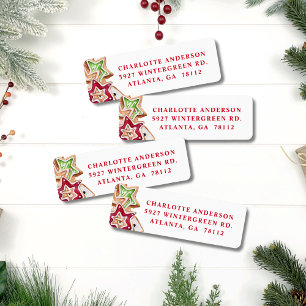 Fun Christmas Cookies Holiday Return Address Label