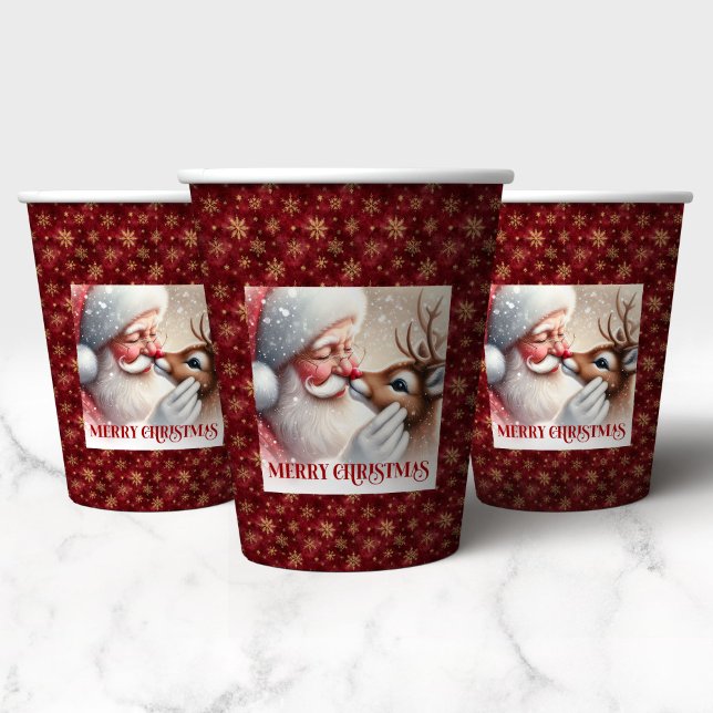Fun Christmas Cups for Kids Santa and Rudolph (Fun Christmas Cups for Kids Santa and Rudolph)