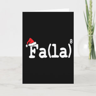 Fun Christmas Cute Math Fa La La La La Card