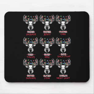 Fun Christmas Deer Bow Hunting Santa Men Women Hun Mouse Pad