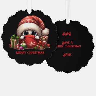 Fun Christmas Designed  Tree Decoration Card