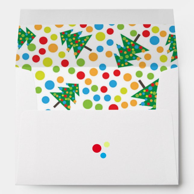 Fun Christmas Envelope Personalise Return Address (Back (Bottom))