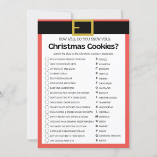 Fun Christmas Game - Not Editable -  Invitation