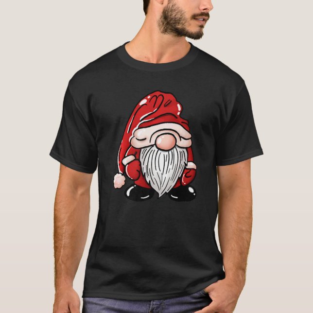 Fun Christmas Happy Gnome I'm So Freaking Merry   T-Shirt (Front)