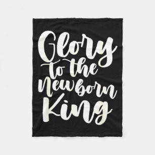 Fun Christmas Holiday Saying Religious Christian E Fleece Blanket