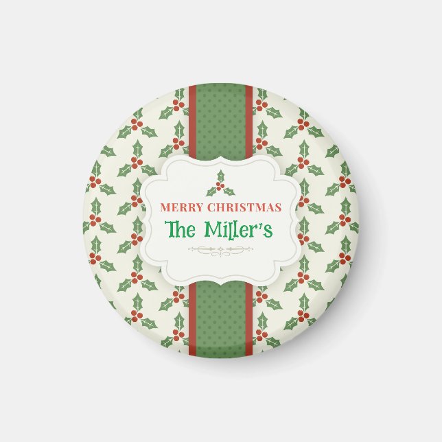 FUN! Christmas Magnet - Personalised -Add Name (Front)