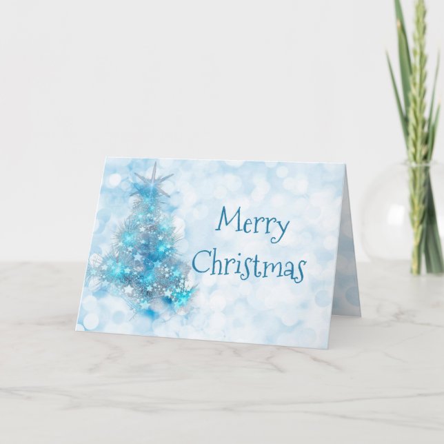 Fun Christmas Merry Christmas Sparkly Season Holiday Card (Front)