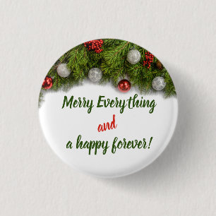 Fun Christmas & New Year Positive Quote Ornaments 3 Cm Round Badge