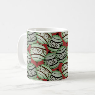 Fun Christmas Ornament Patterned Coffee Mug