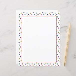 Fun Christmas Ornaments Illustration Stationery