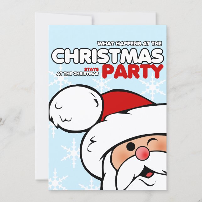 Fun Christmas Party Invitations (Front)