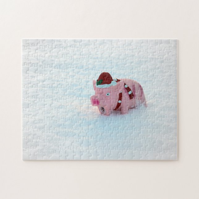 Fun Christmas Pig Puzzle! Jigsaw Puzzle (Horizontal)