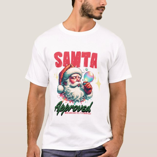 🎅 fun Christmas shirt - Santa Approved - (Front)