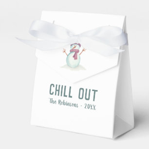 Fun Christmas Snowman Favour Box