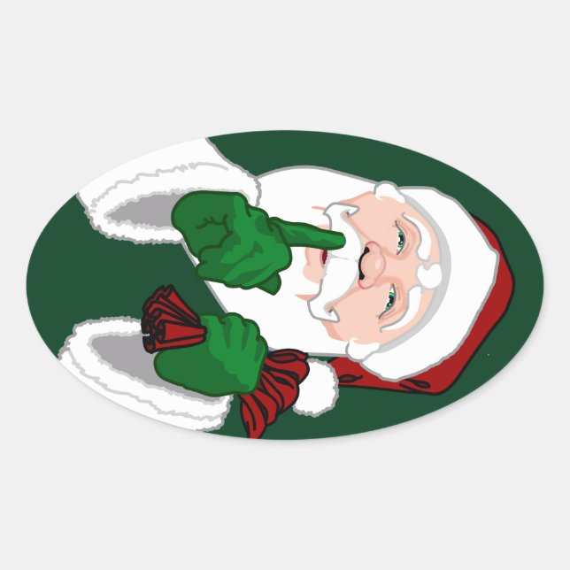 Fun Christmas Stickers Cute Santa Clause Stickers (Front)