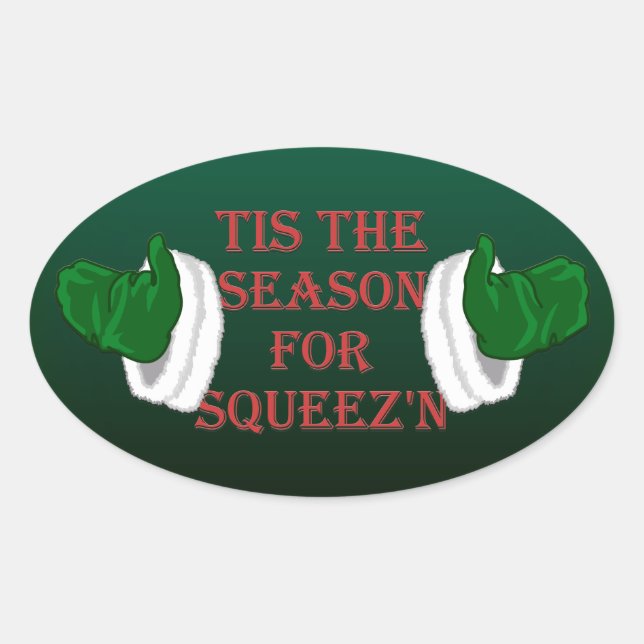 Fun Christmas Stickers Santa Holiday Stickers (Front)