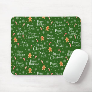 Fun Christmas Titles with Festive Graphics Mouse Pad