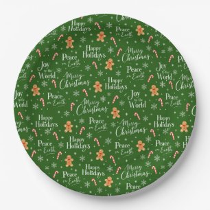 Fun Christmas Titles with Festive Graphics Paper Plate