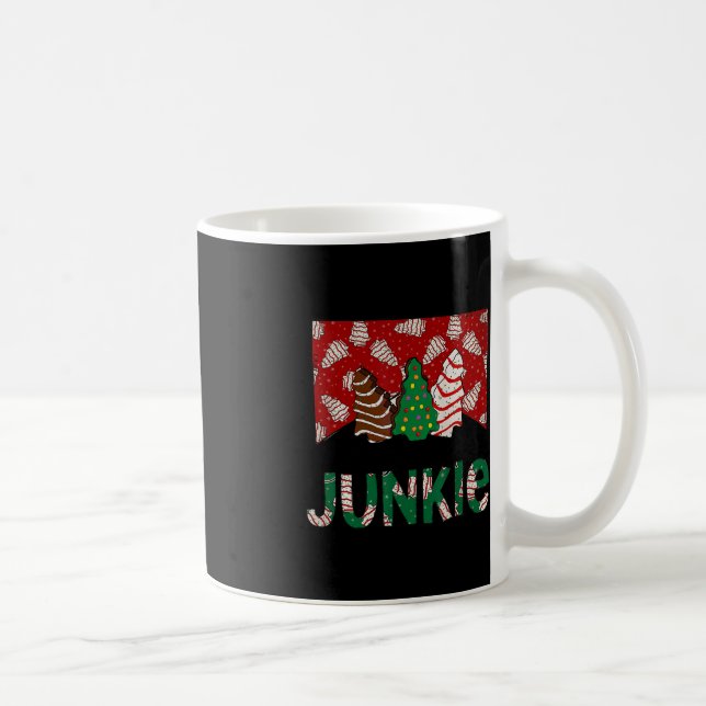 Fun Christmas Tree Cake Junkie Tis The Season West Coffee Mug (Right)