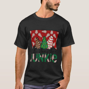 Fun Christmas Tree Cake Junkie Tis The Season West T-Shirt