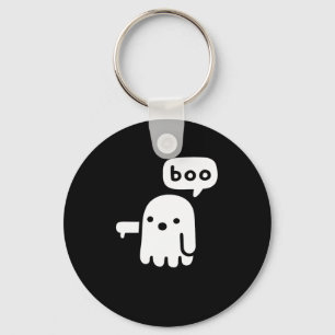 Fun Chunky Ghost Of Disapproval Boo Halloween   Key Ring