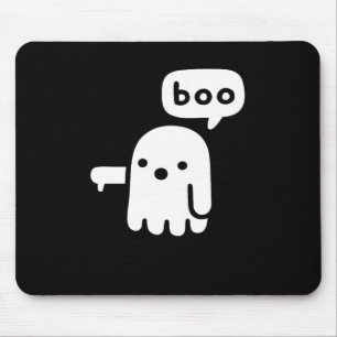 Fun Chunky Ghost Of Disapproval Boo Halloween  Mouse Pad