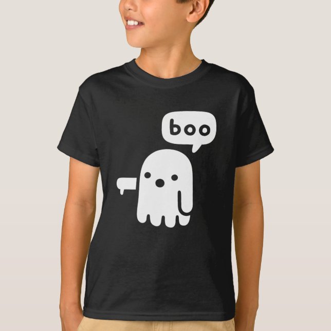 Fun Chunky Ghost Of Disapproval Boo Halloween   T-Shirt (Front)