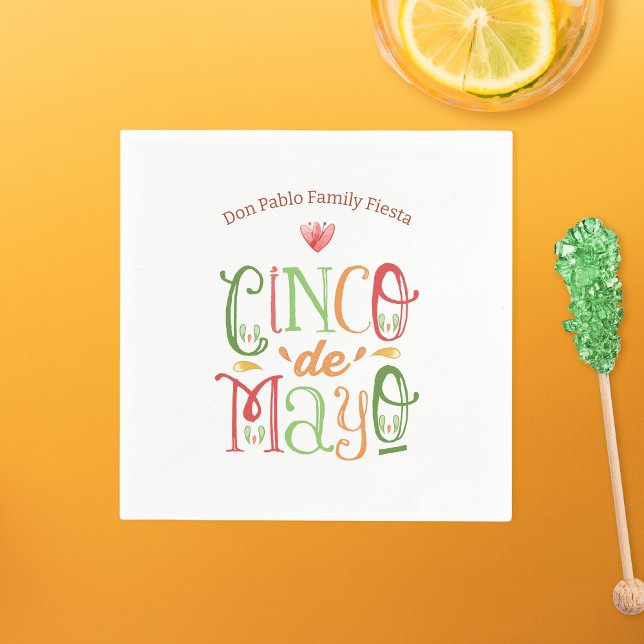 Fun Cinco de Mayo Fiesta Napkin (Creator Uploaded)