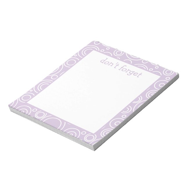 Fun Circle Pattern Notepad (Rotated)