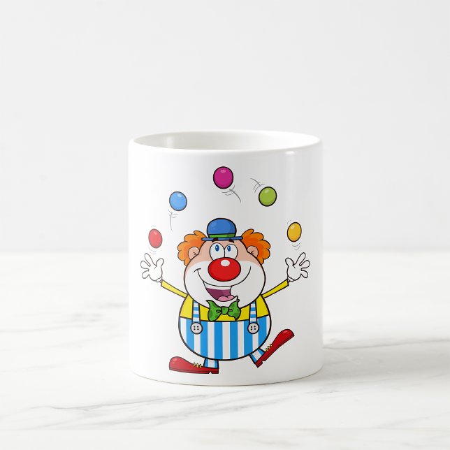 Fun Circus Clown Juggling Balls Coffee Mug (Creator Uploaded)