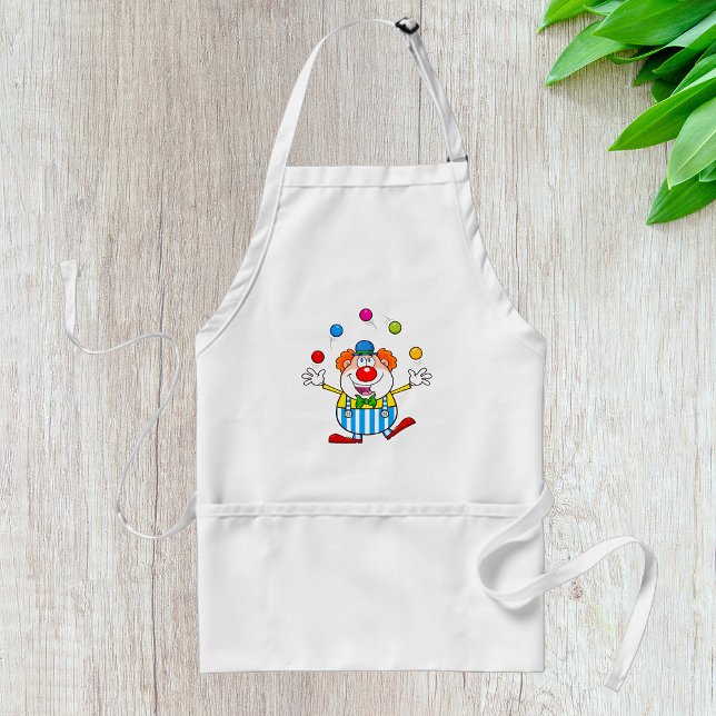 Fun Circus Clown Juggling Balls Standard Apron (Creator Uploaded)